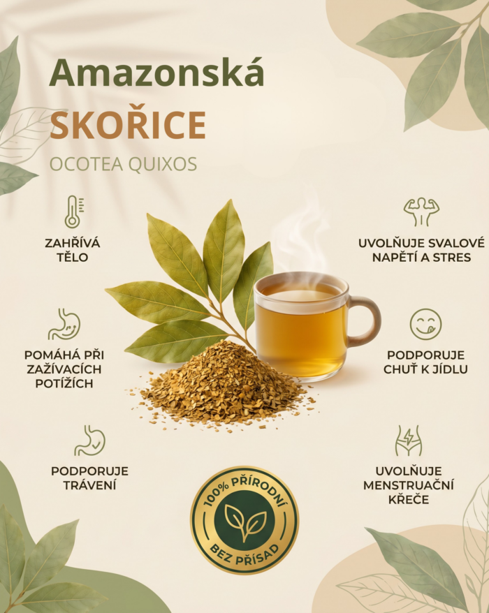 Amazonská skořice jemně mleté listy - Obrázek 2